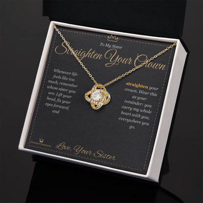 What does a Love Knot Necklace mean - gift for sister