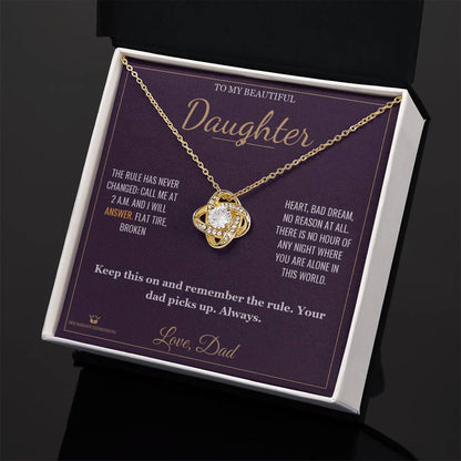 What does a Love Knot Necklace mean - gift for daughter