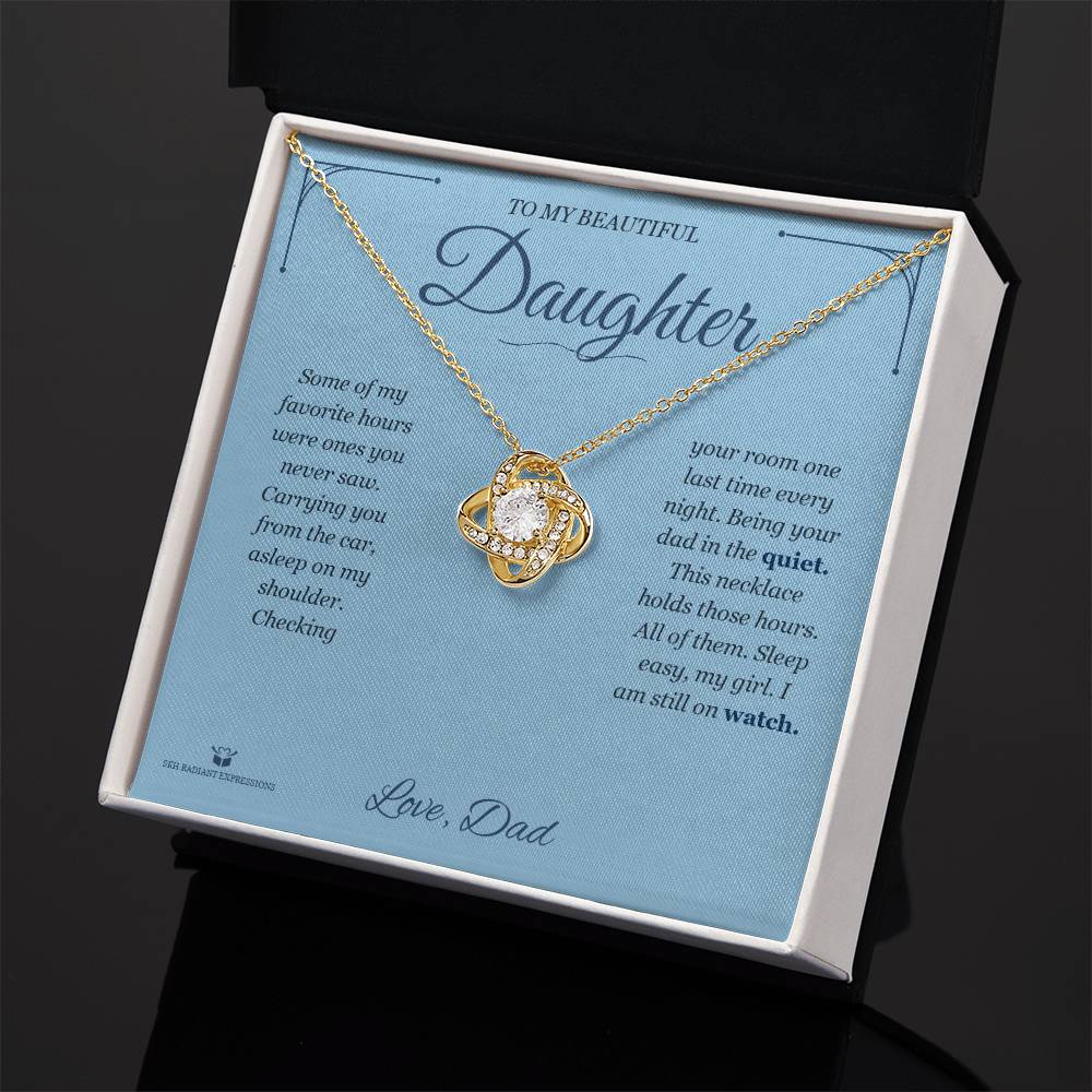 What does a Love Knot Necklace mean - gift for daughter