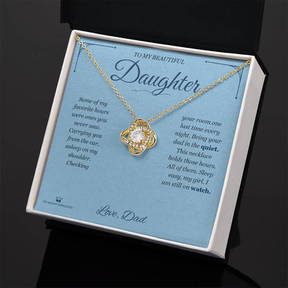 What does a Love Knot Necklace mean - gift for daughter