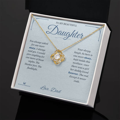 Personalized Love Knot Necklace for daughter