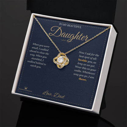 Personalized Love Knot Necklace for daughter