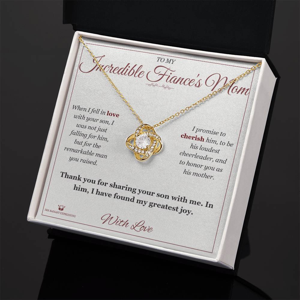 The Man You Raised - Love Knot Necklace for Fiancee's Mom