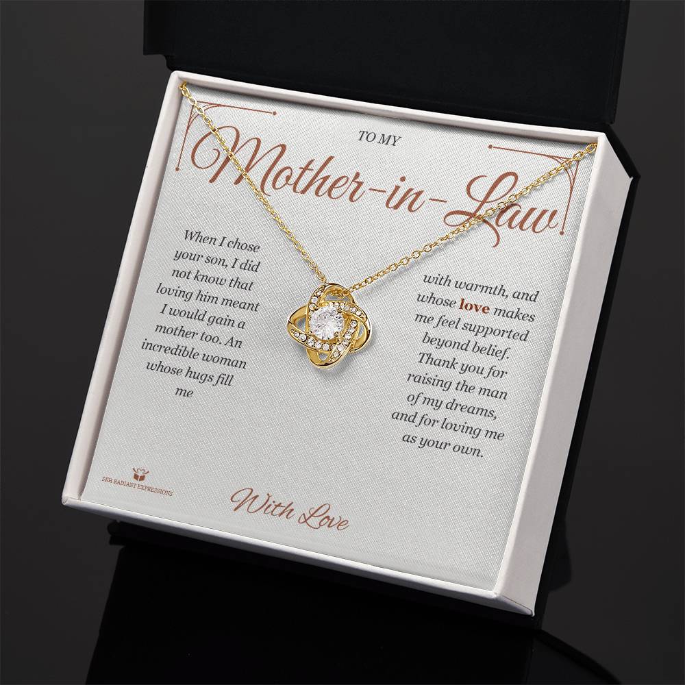 Gaining a Mother - Love Knot Necklace for Mother-in-Law