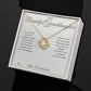 Be a Sunflower - Love Knot Necklace for Granddaughter