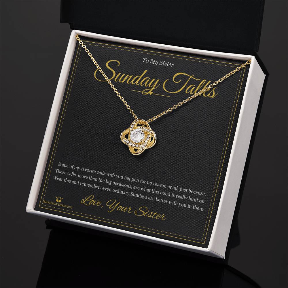 Sunday Talks - Love Knot Necklace for Sister