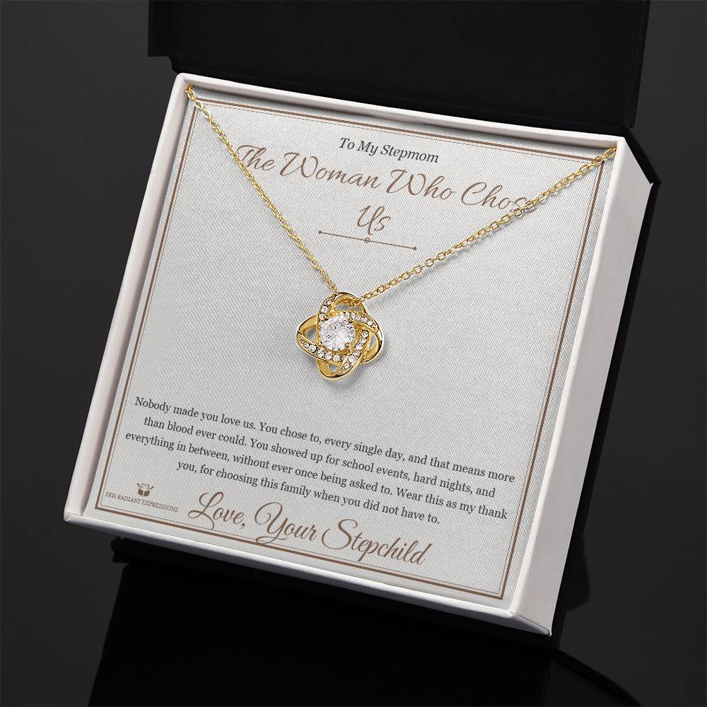 The Woman Who Chose Us - Love Knot Necklace for Stepmom