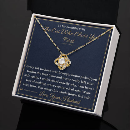 Meaningful gift for wife - The Cat Who Chose You First