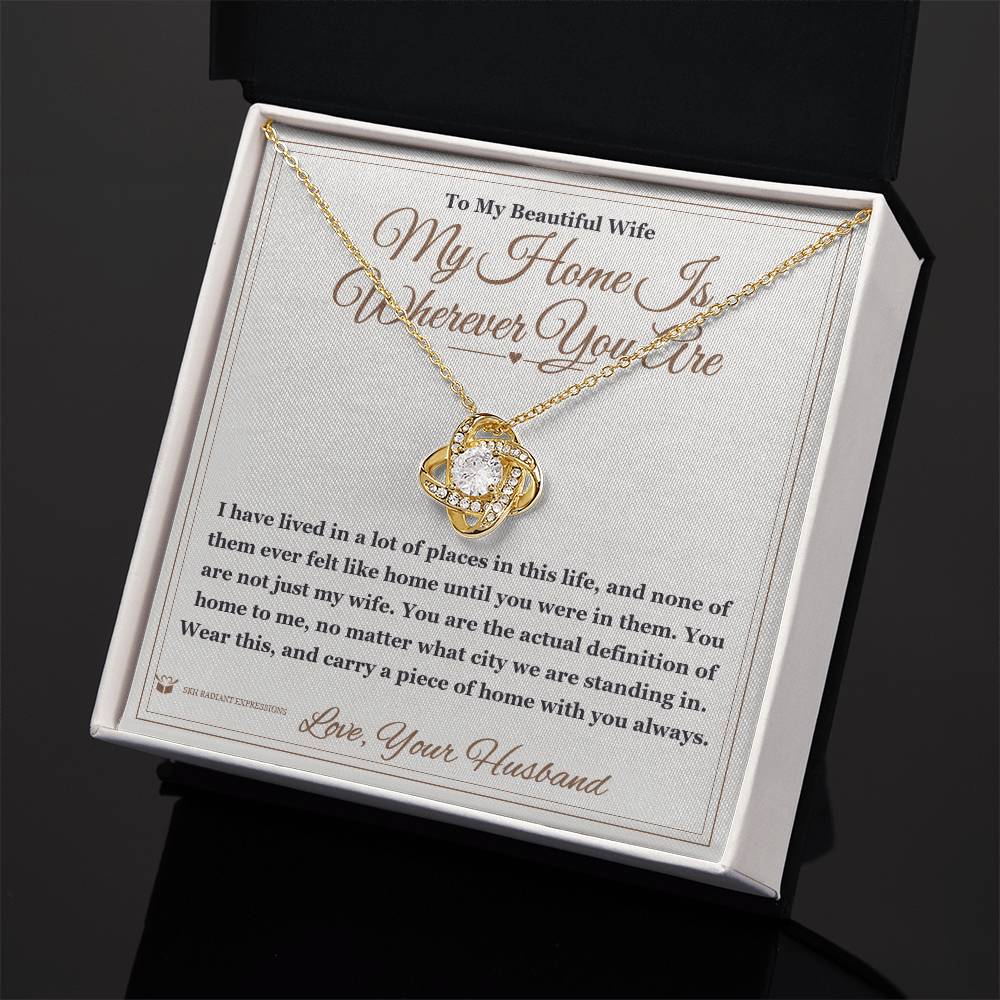 Meaningful gift for wife - My Home Is Wherever You Are