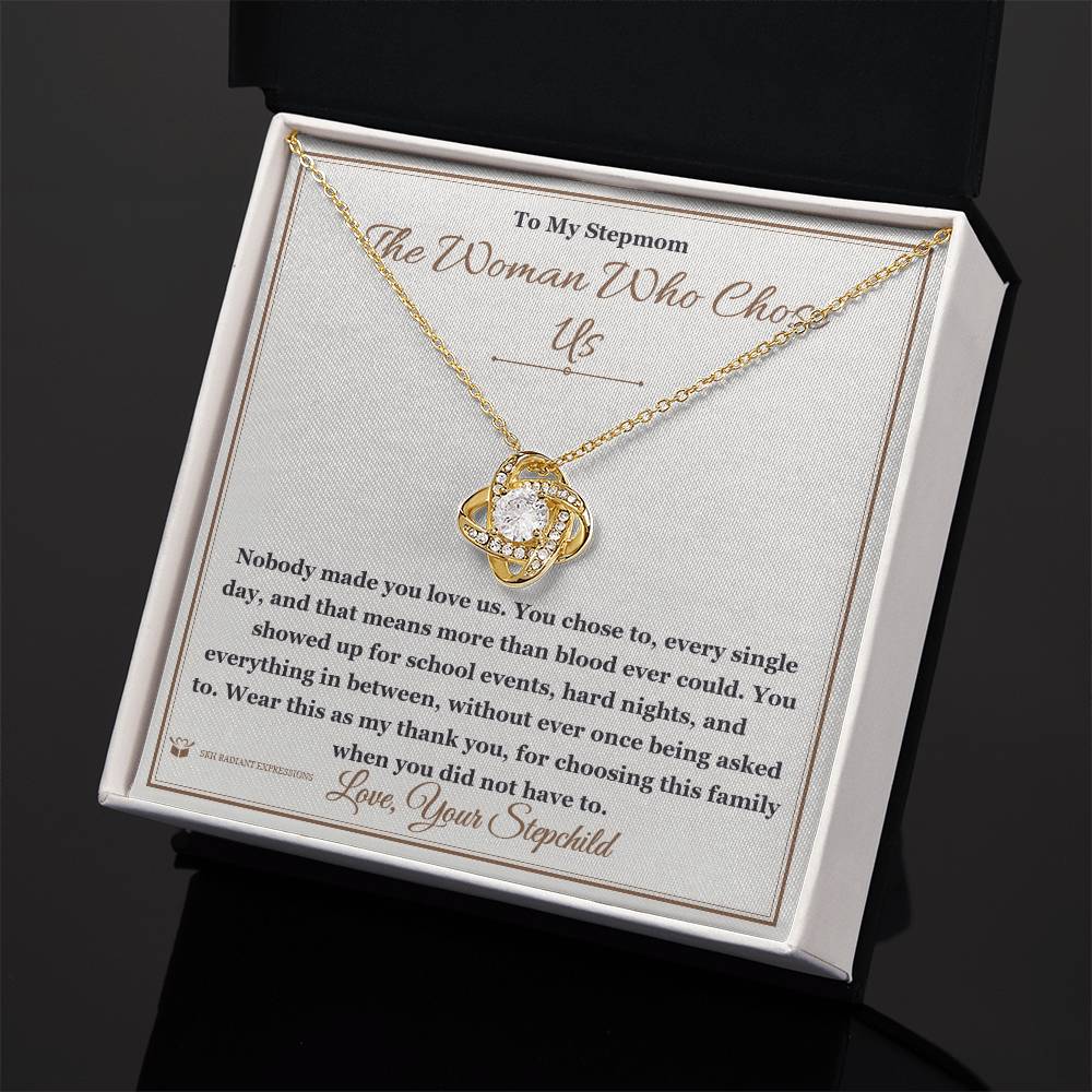 What does a Love Knot Necklace mean - gift for stepmom