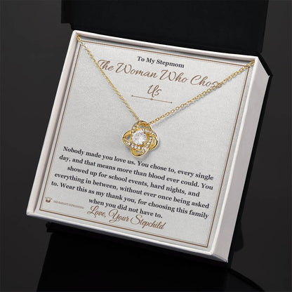 What does a Love Knot Necklace mean - gift for stepmom