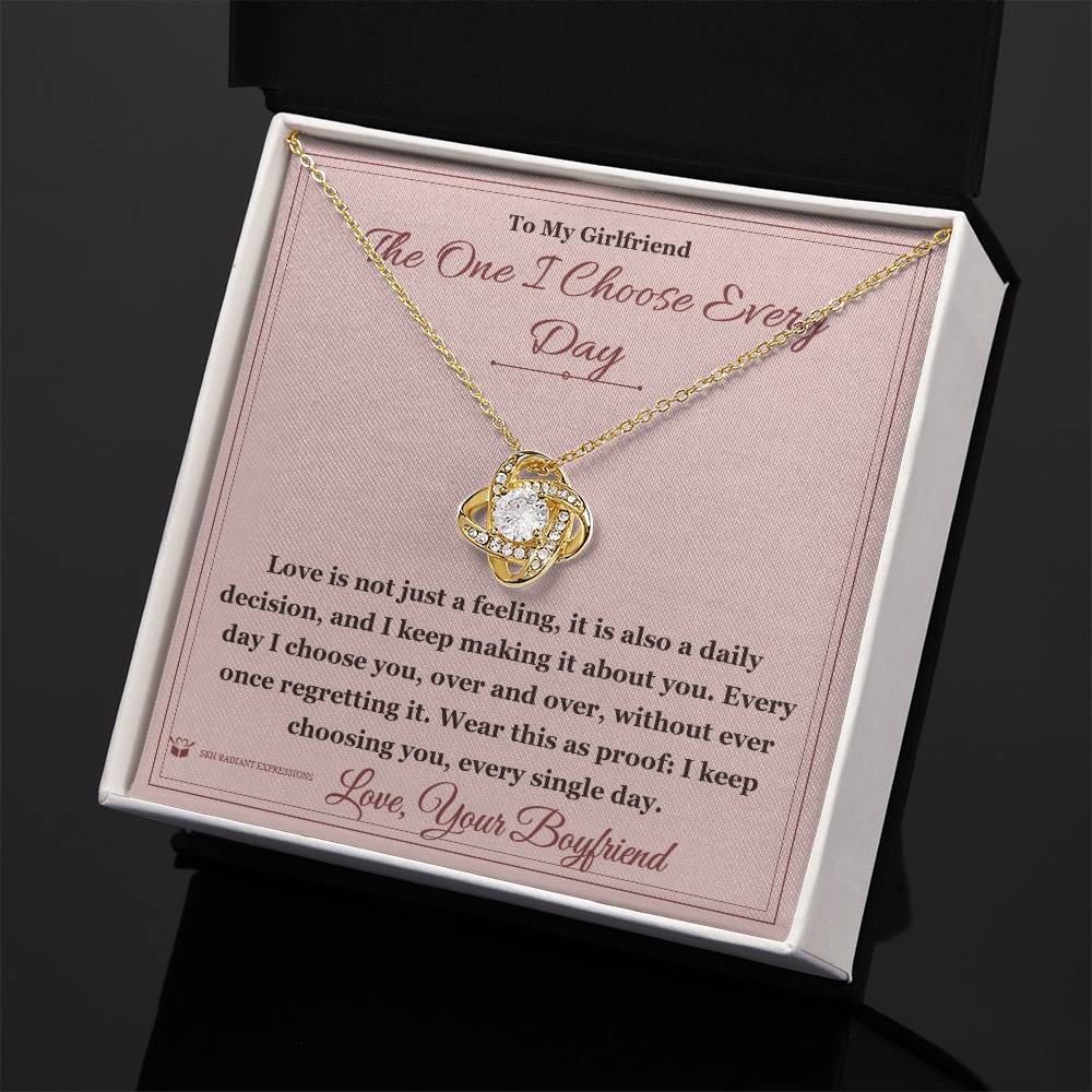 What does a Love Knot Necklace mean - gift for girlfriend