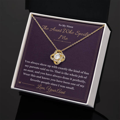What does a Love Knot Necklace mean - gift for niece