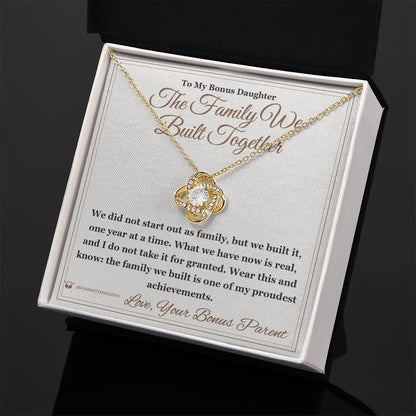 What does a Love Knot Necklace mean - gift for stepdaughter