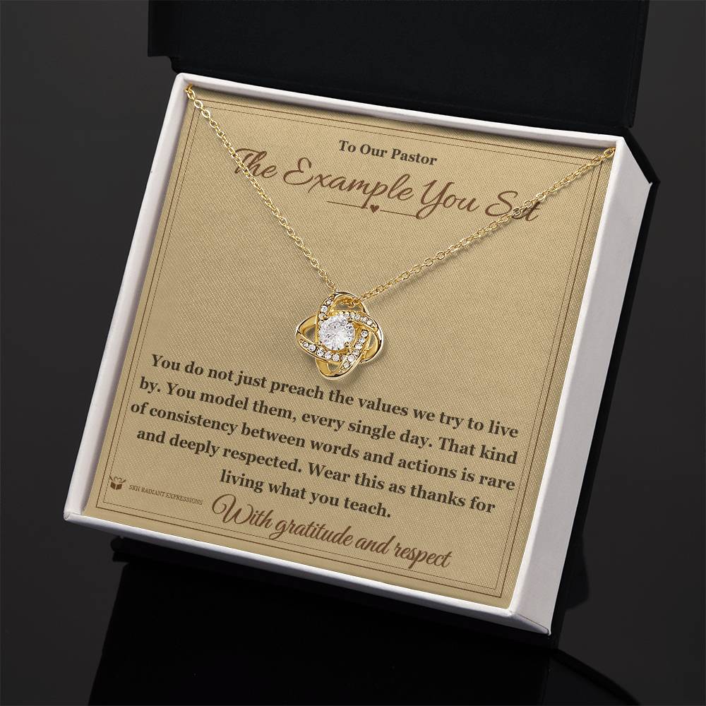 What does a Love Knot Necklace mean - gift for pastor