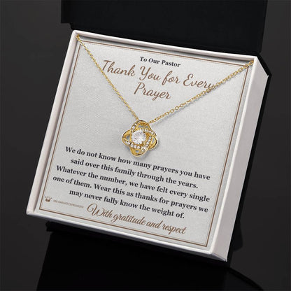 What does a Love Knot Necklace mean - gift for pastor