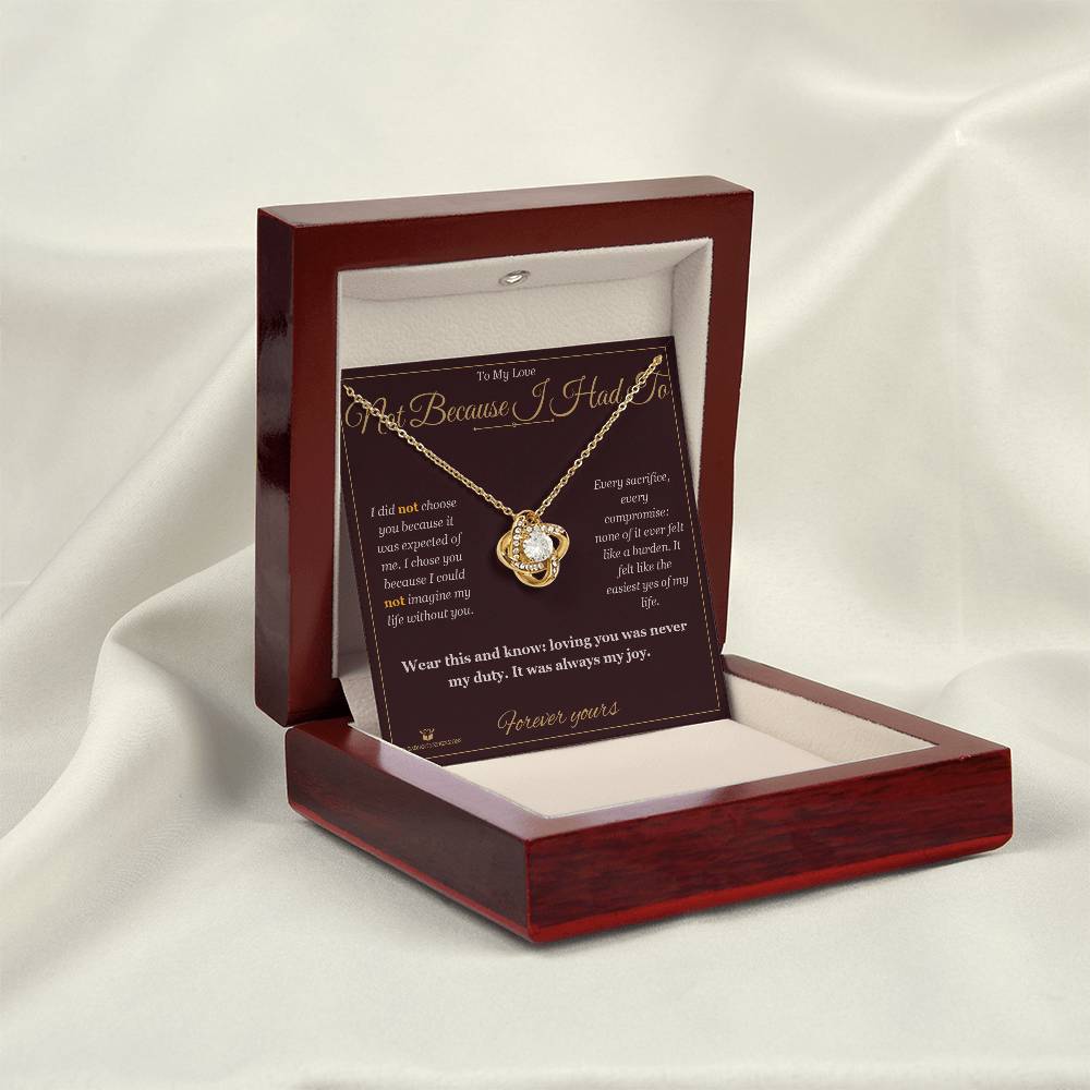 Best love knot necklace for partner 2026