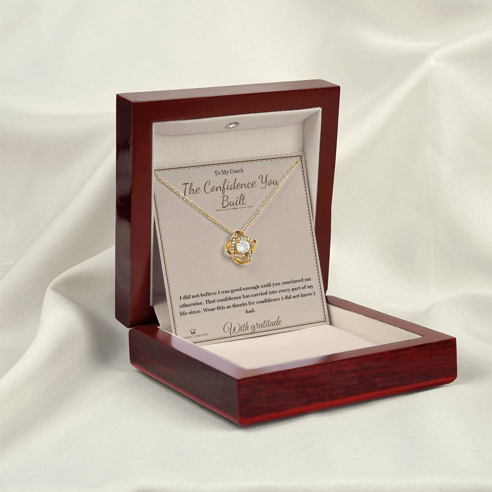 The Confidence You Built - Love Knot Necklace for Coach