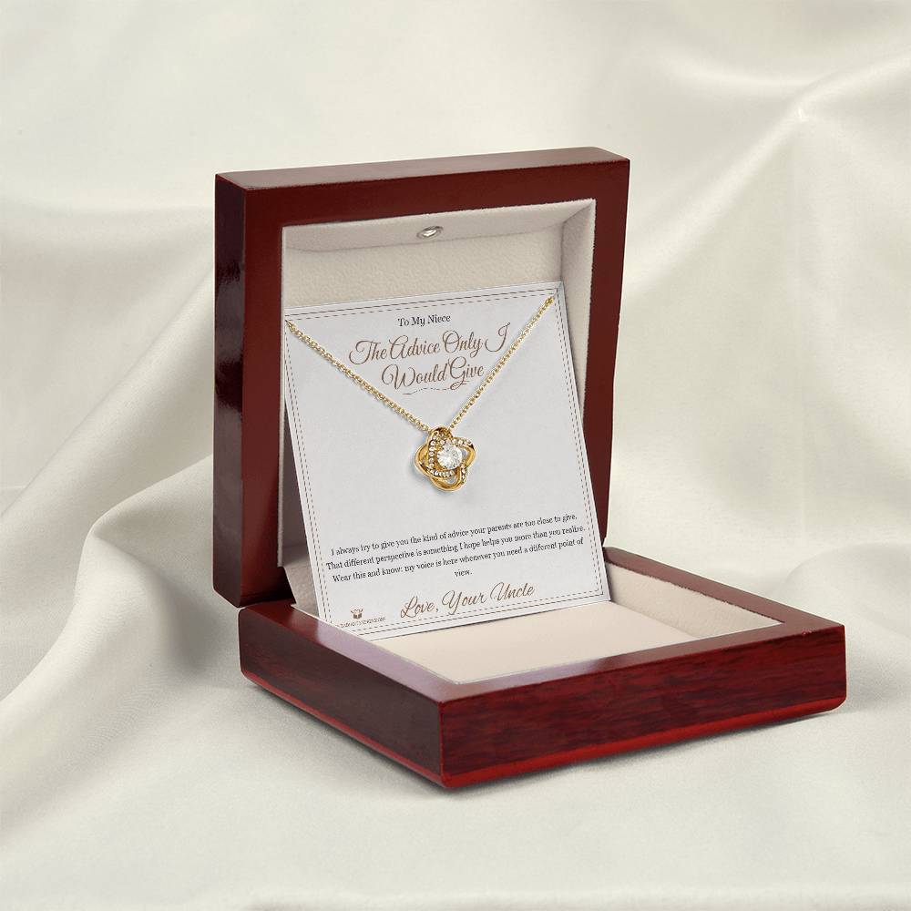 The Advice Only I Would Give - Love Knot Necklace for Niece