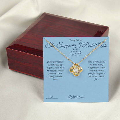 Best love knot necklace for friend 2026