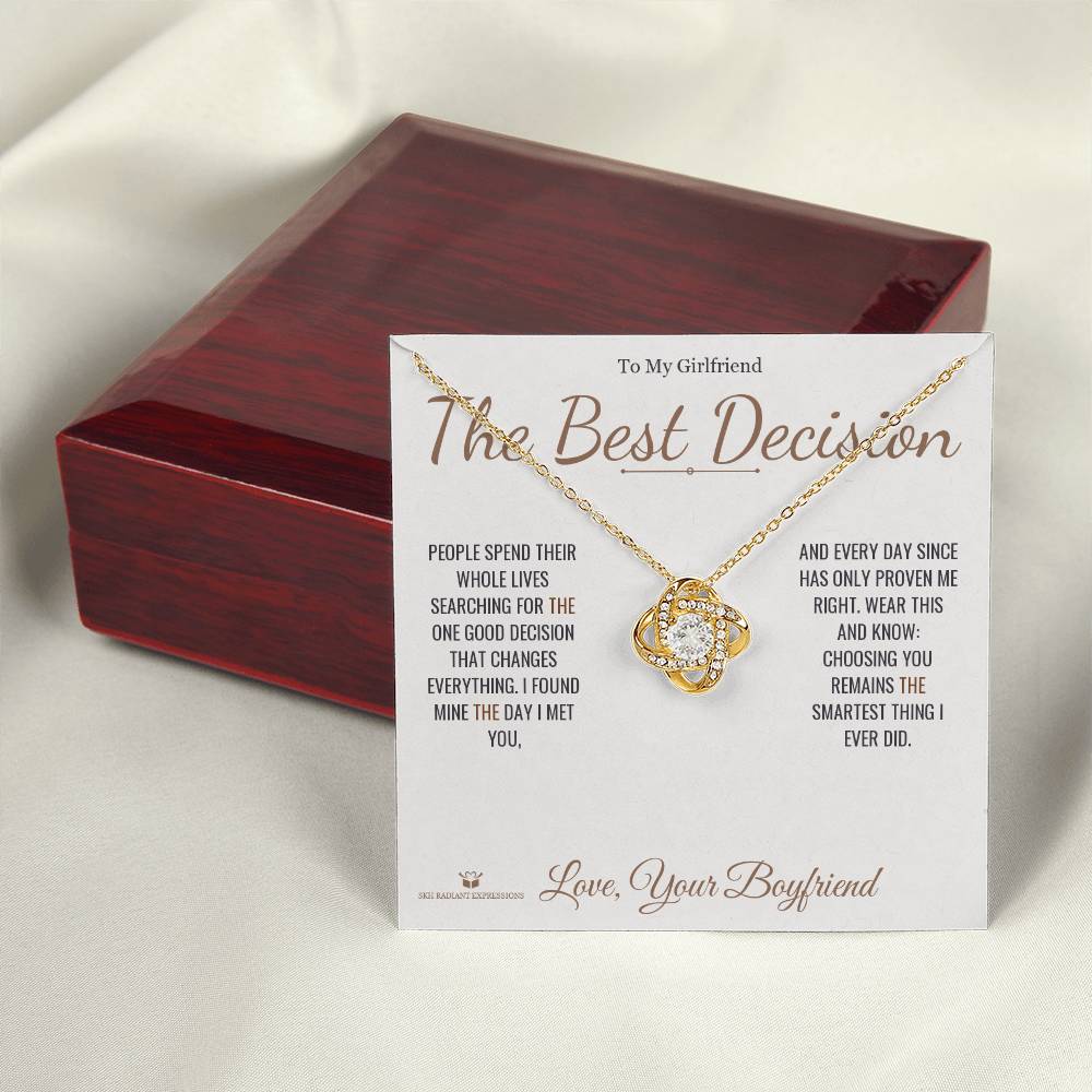 Best love knot necklace for girlfriend 2026