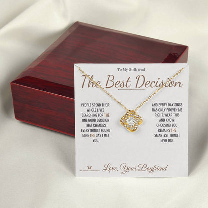 Best love knot necklace for girlfriend 2026