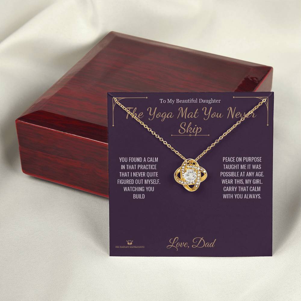 Add a name to this Love Knot Necklace - gift for daughter