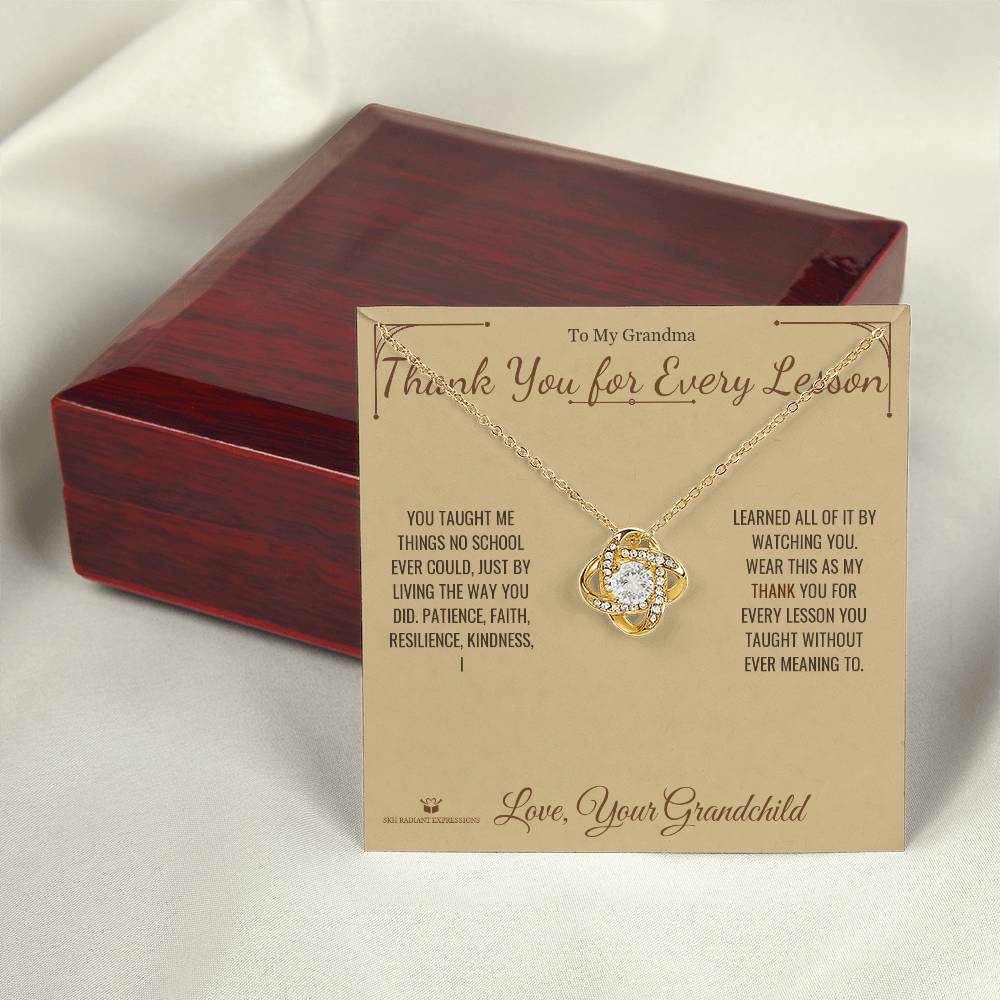 Best love knot necklace for grandmother 2026