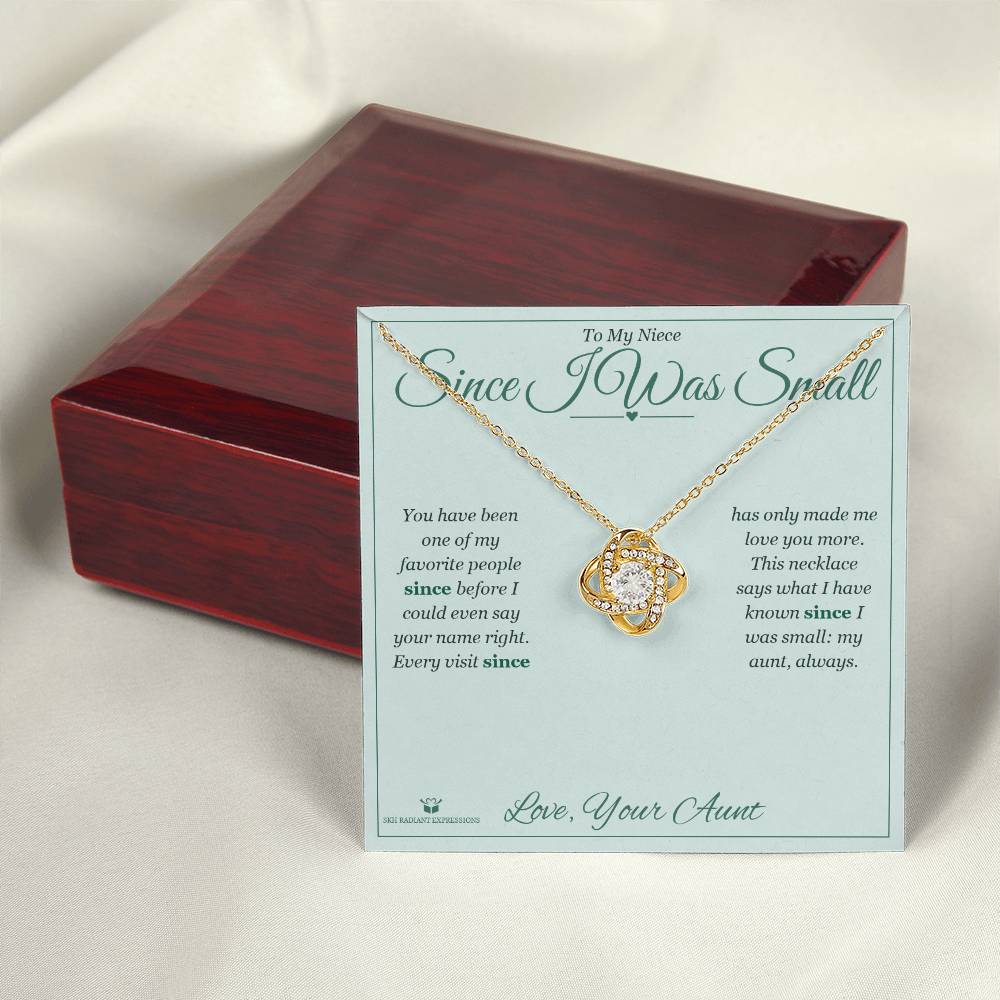 Best love knot necklace for niece 2026