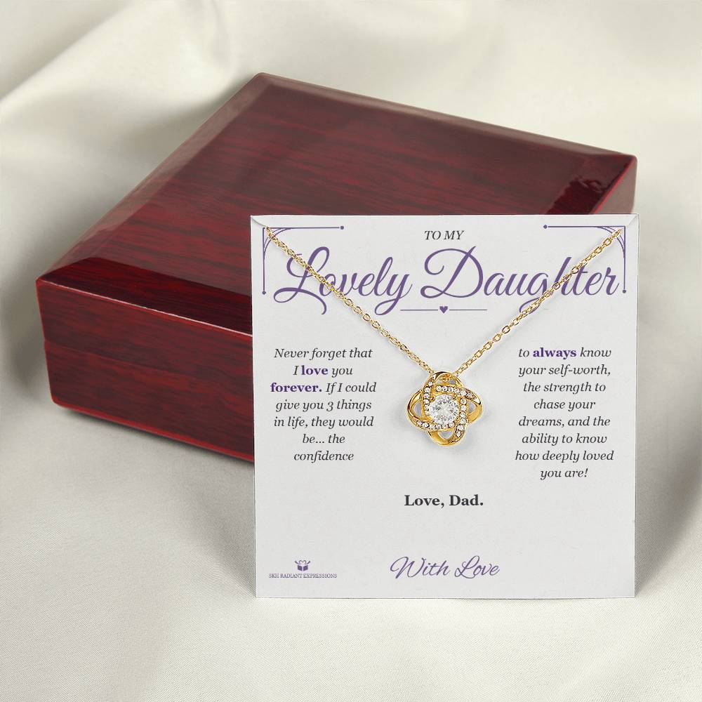Best love knot necklace for daughter 2026