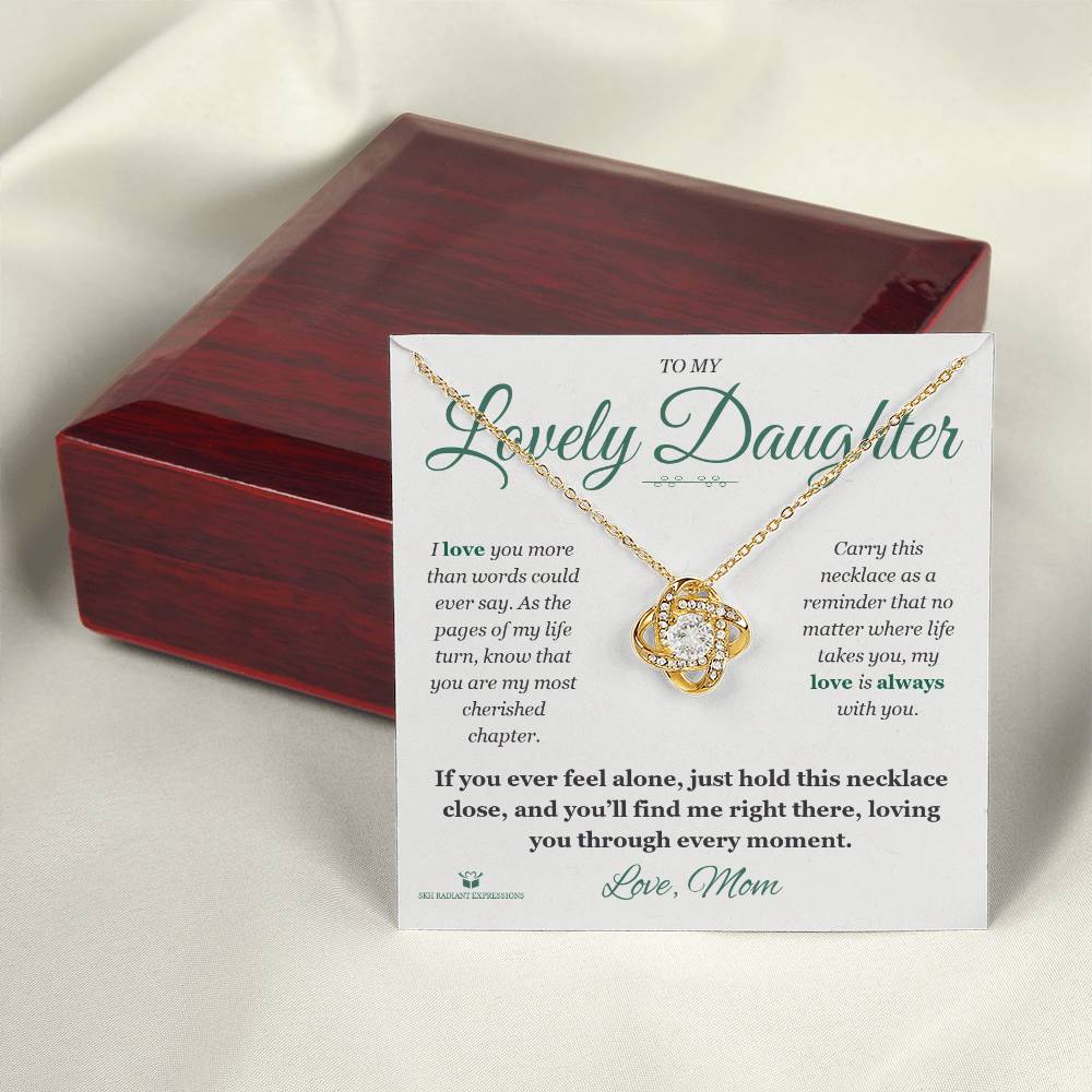 Best love knot necklace for daughter 2026