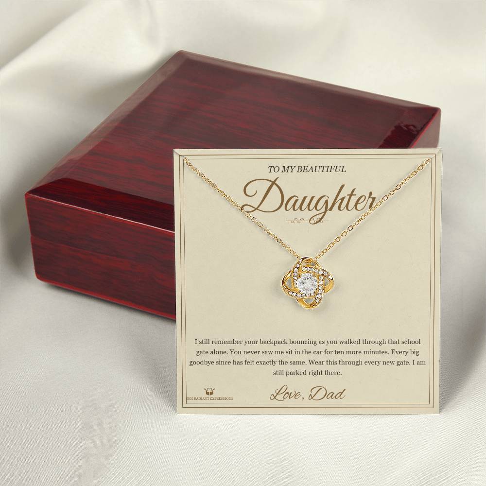 The School Gate - Love Knot Necklace for Daughter