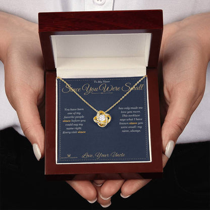 Best love knot necklace for niece 2026