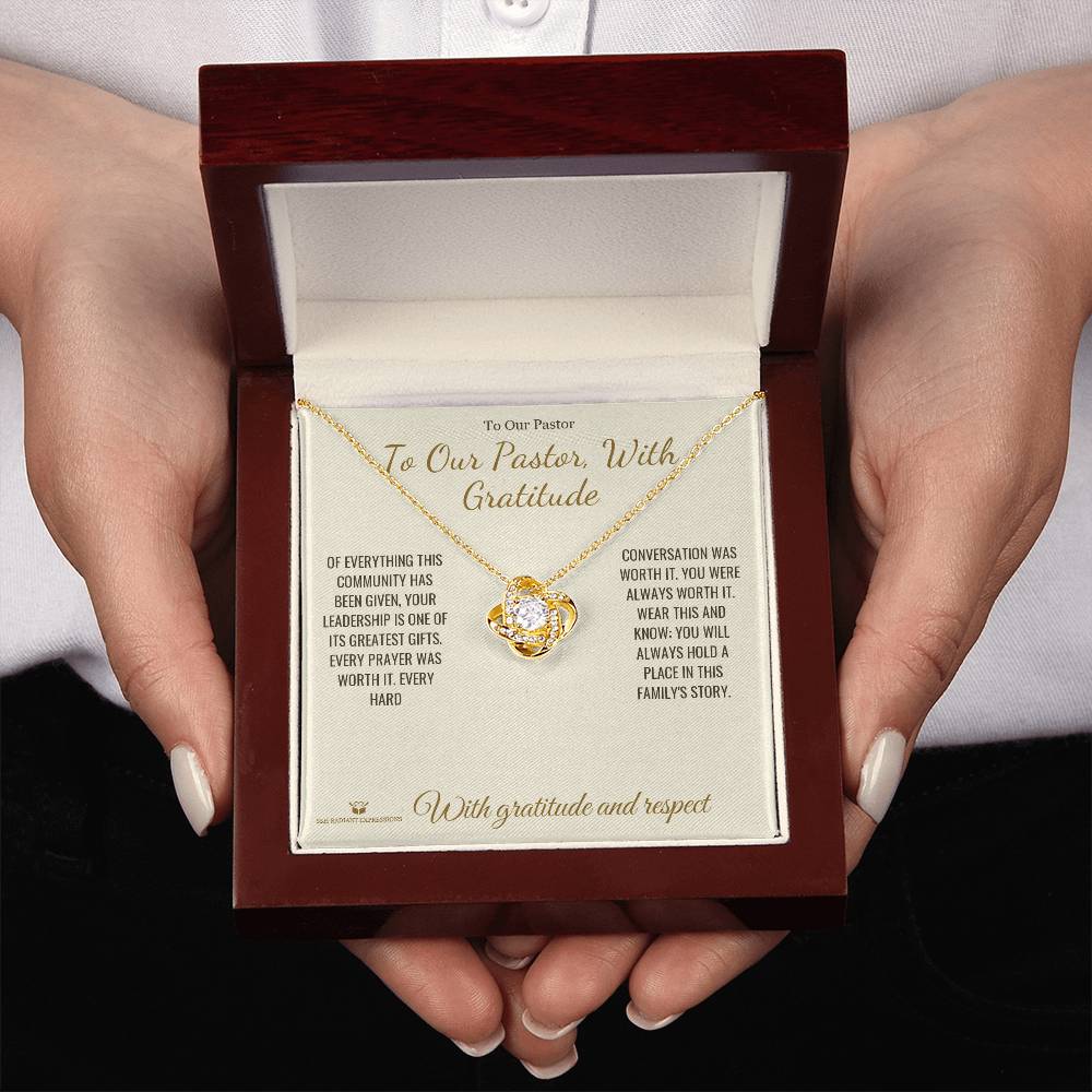 Best love knot necklace for pastor 2026