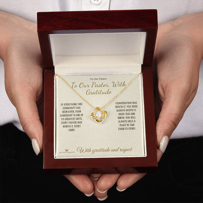 Best love knot necklace for pastor 2026