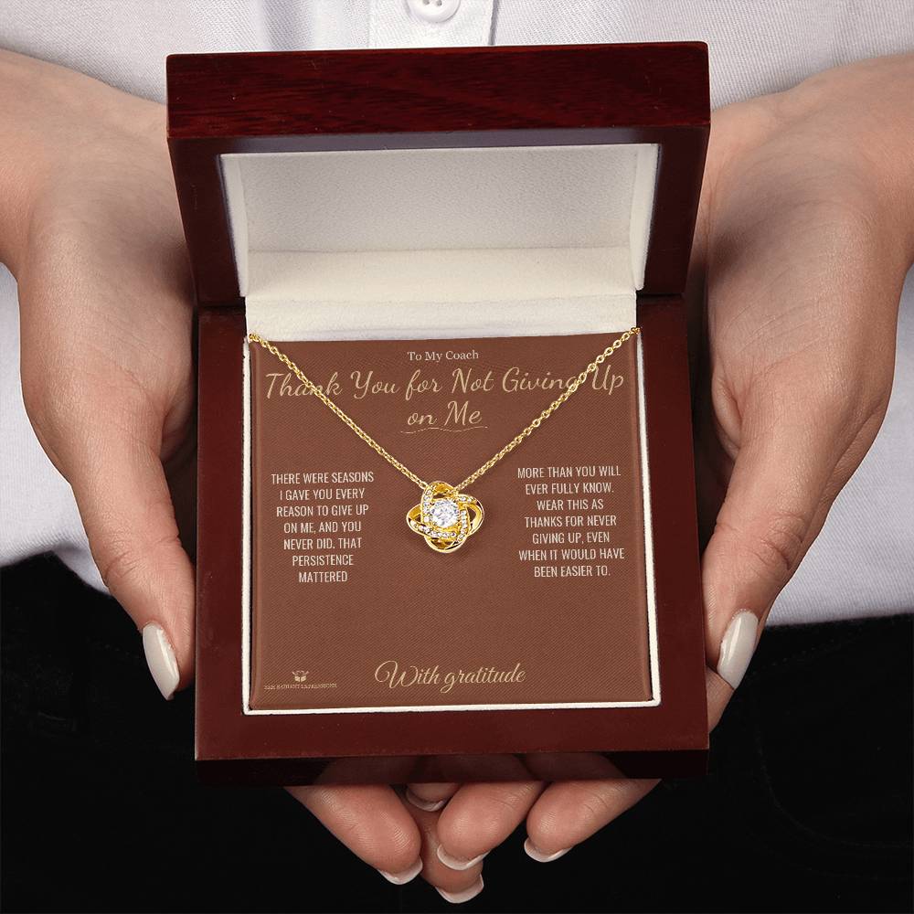 Best love knot necklace for coach 2026