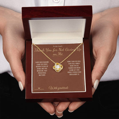 Best love knot necklace for coach 2026