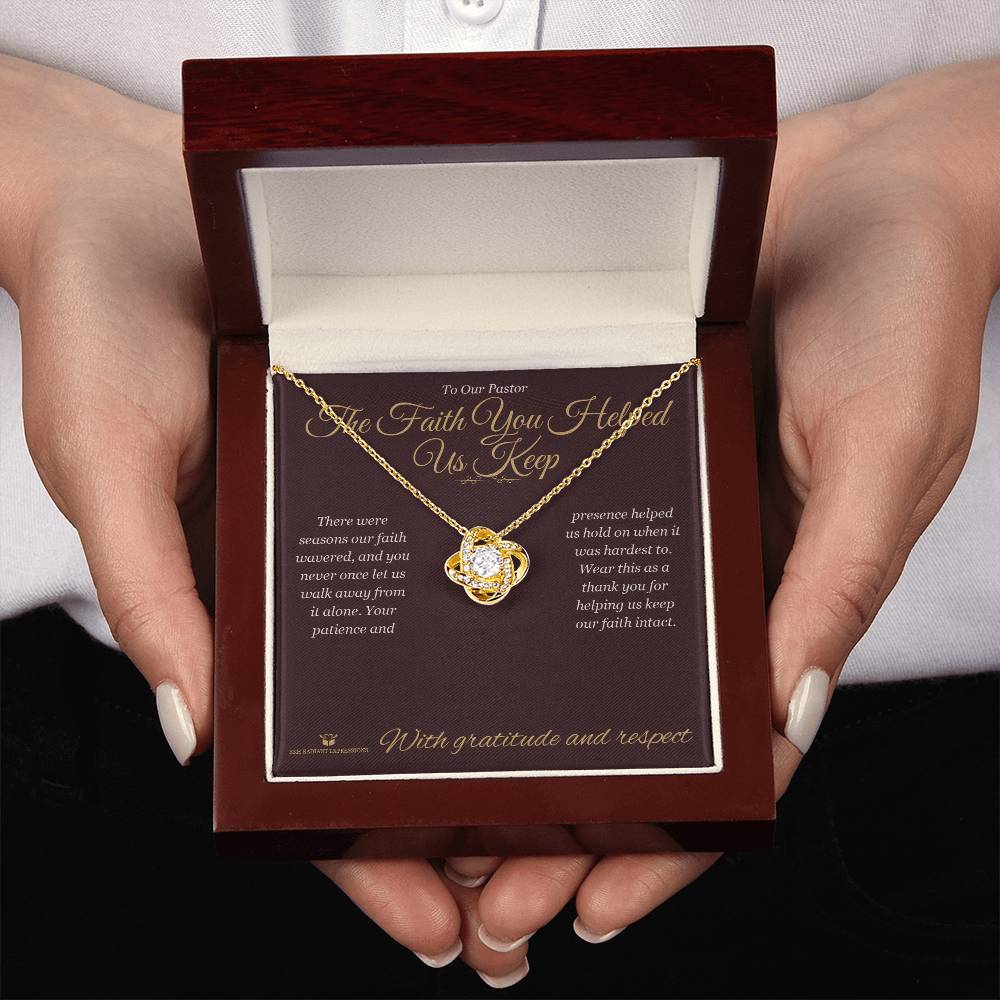 Best love knot necklace for pastor 2026