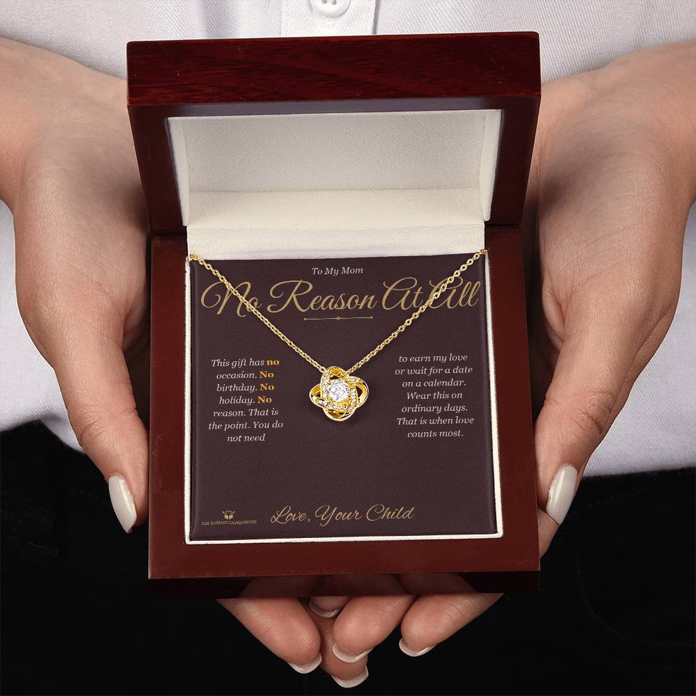 Best love knot necklace for mom 2026