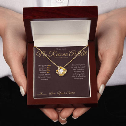 Best love knot necklace for mom 2026