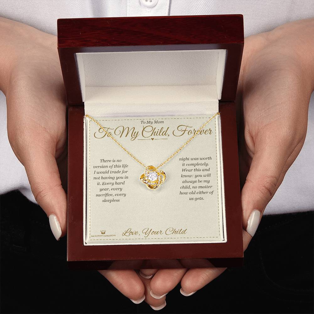 Best love knot necklace for mom 2026