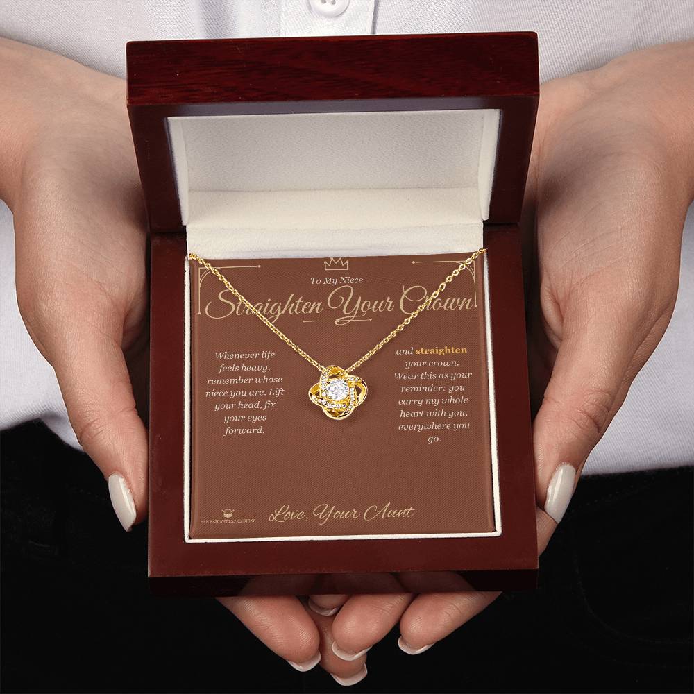 Best love knot necklace for niece 2026