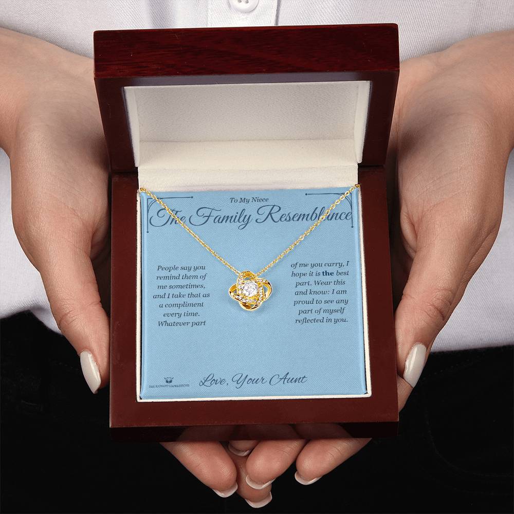 Best love knot necklace for niece 2026