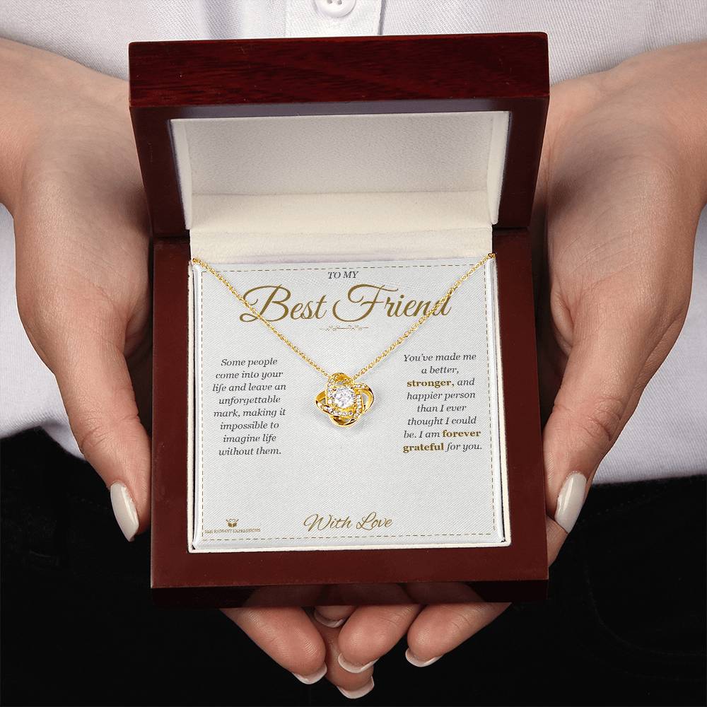 An Unforgettable Mark - Love Knot Necklace for Best Friend
