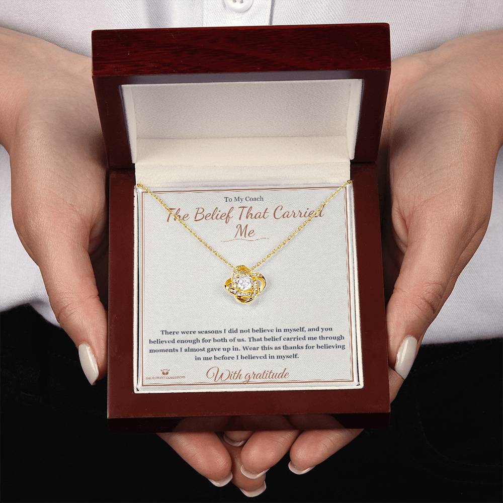 The Belief That Carried Me - Love Knot Necklace for Coach