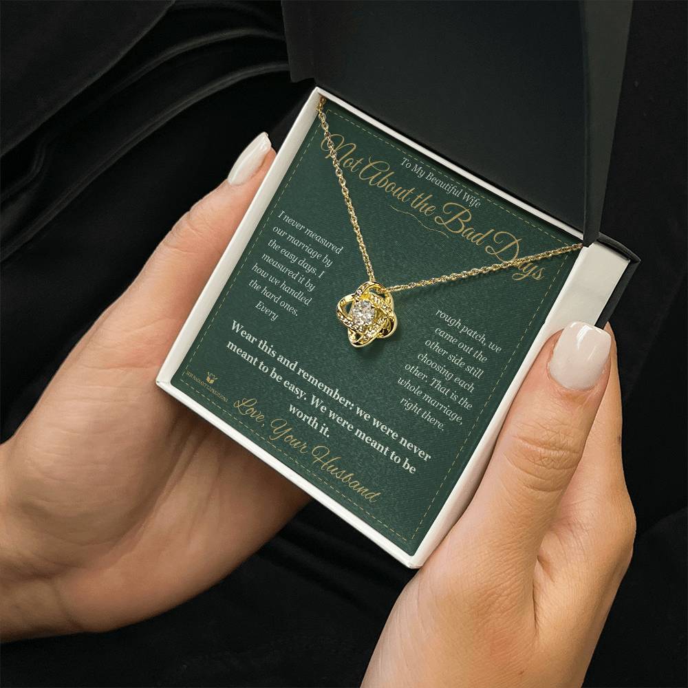 Love Knot Necklace gift for wife from Husband
