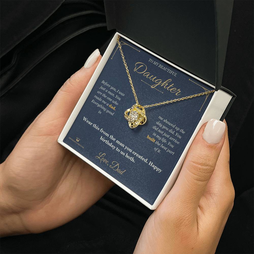 Love Knot Necklace gift for daughter from Dad