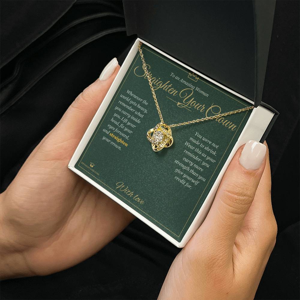 Add a name to this Love Knot Necklace - gift for grandmother