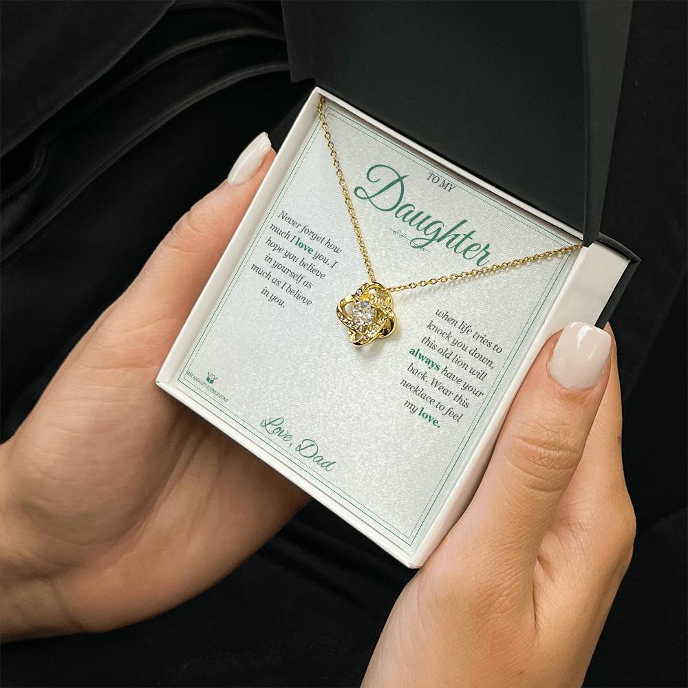 Proud to Be Your Father - Love Knot Necklace for Daughter