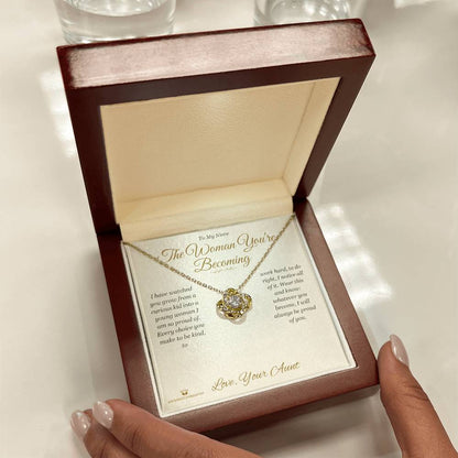 Best love knot necklace for niece 2026